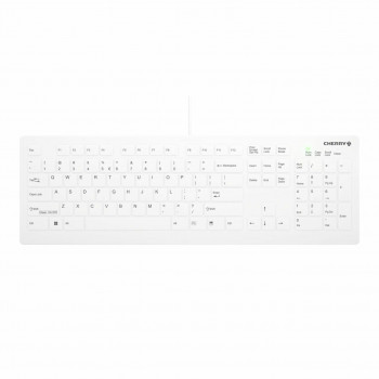 Cherry Contour Active Key AK-C8112-U1-W/EU medicīniskā tastatūra ar vadu, ES taustiņu izkārtojums, balta