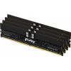Kingston FURY Renegade Pro KF564R32RBE2K4-128 DDR5-6400 ECC reģistrēto atmiņas moduļu komplekts, 128 GB (4 x 32 GB), CL32, melns