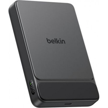 Belkin UltraCharge Pro Slim BPD022HQBK magnētiskā ārējā baterija, 10000 mAh, melna, ar ekrānu