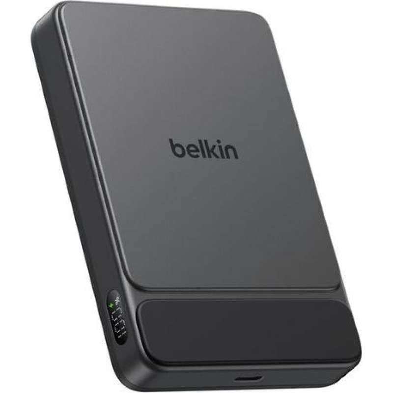 Belkin UltraCharge Pro Slim BPD022HQBK magnētiskā ārējā baterija, 10000 mAh, melna, ar ekrānu