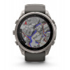 Garmin Fenix 9 Pro inReach viedpulkstenis, 51 mm, titāna korpuss, grafīta un melna silikona siksniņa