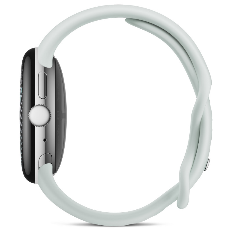 Google Pixel Watch 5 WiFi viedpulkstenis, 41 mm, Polished Silver / Fog, GA10898-DE