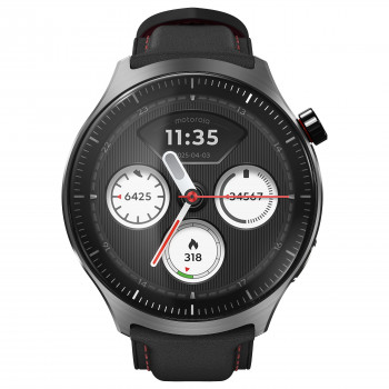 Motorola Moto Watch Ultra LTE viedpulkstenis, 46 mm, melns, PBCX0000SE