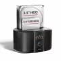 Axagon ADSA-SC dokošanas stacija 2,5/3,5 collu SATA diskiem ar klonēšanu, USB-C 5 Gbps