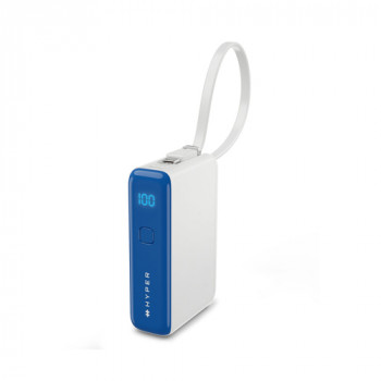 Targus HyperJuice Flex Mini pārnēsājamais lādētājs, 10000 mAh, 30 W, USB-C PD, zils