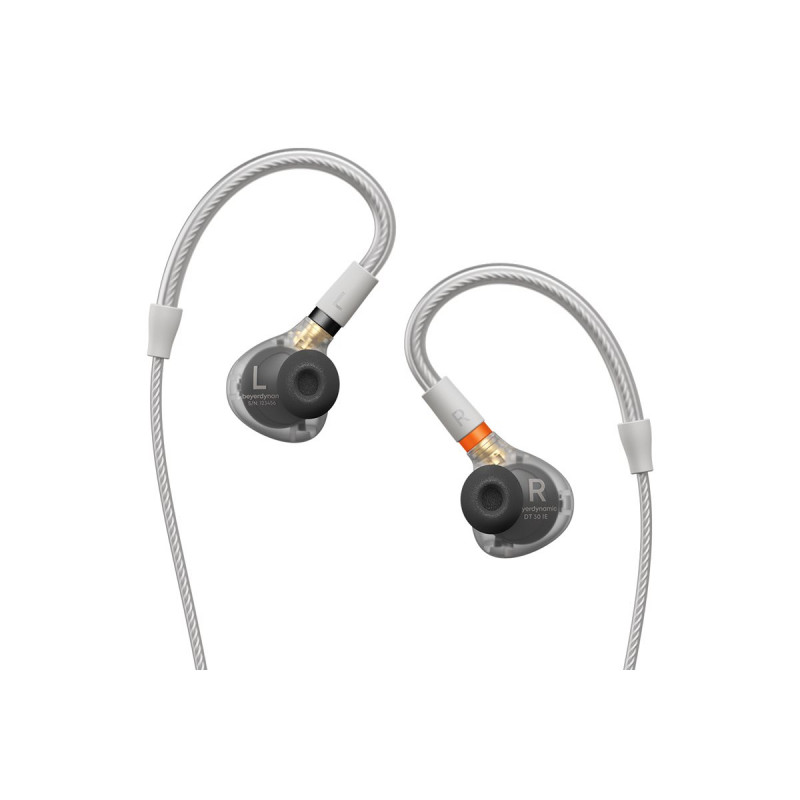 Beyerdynamic DT 30 IE Premium ausīs ievietojamās austiņas lietošanai uz skatuves, caurspīdīgas