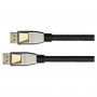Good Connections Python DP20-PY010 DisplayPort 2.0 vads ar neilona apvalku, melns, 1 m