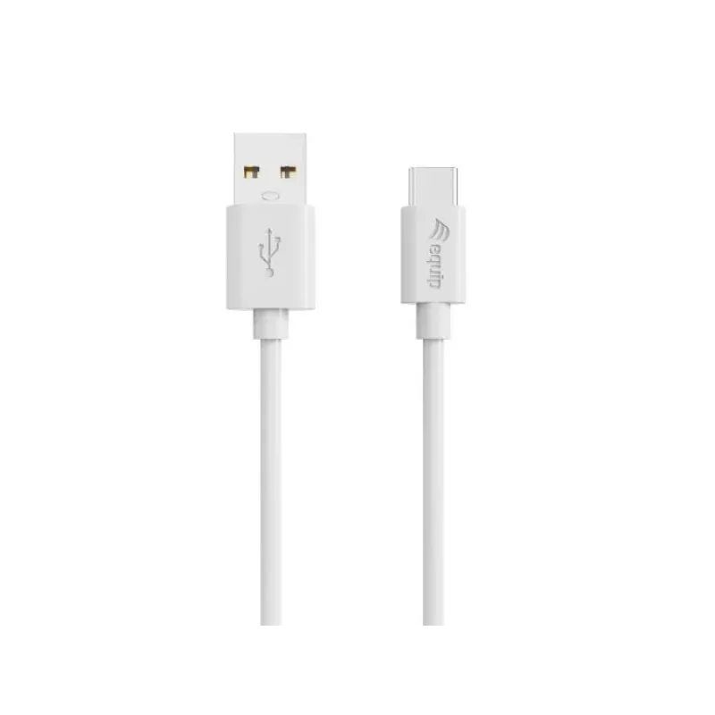 Equip 128846 USB-A uz USB-C 2.0 vads, 3 A, 0,5 m, balts