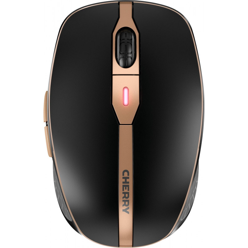 Cherry DW 9100 SLIM tastatūras un peles komplekts, bezvadu RF + Bluetooth, AZERTY (beļģu), melns
