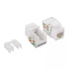 LogiLink NK4006 RJ45 keystone modulis, Cat.5e UTP, 90° iespiežamais savienojums, balts