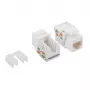 LogiLink NK4006 RJ45 keystone modulis, Cat.5e UTP, 90° iespiežamais savienojums, balts
