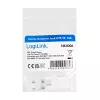 LogiLink NK4006 RJ45 keystone modulis, Cat.5e UTP, 90° iespiežamais savienojums, balts