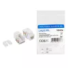 LogiLink NK4006 RJ45 keystone modulis, Cat.5e UTP, 90° iespiežamais savienojums, balts