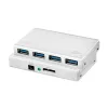 LogiLink UA0421 USB 3.0 sadalītājs ar 4 portiem un barošanas adapteri
