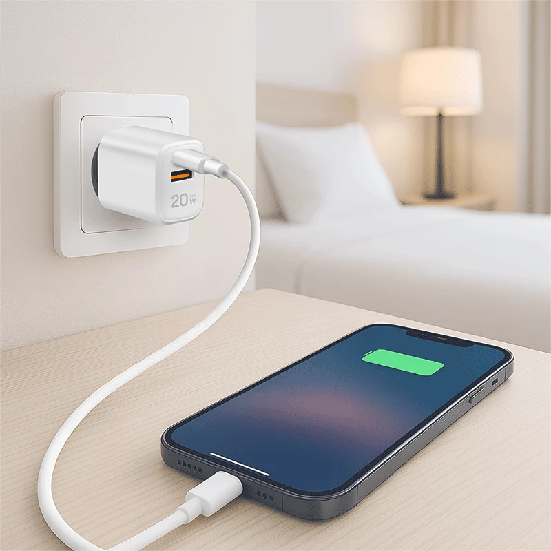 LogiLink PA0374 USB-A/C lādētāja komplekts, 20 W, 1x USB-A un 1x USB-C, balts