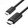 LogiLink UA0470 USB 3.2 Gen1 Type-C – HDMI vads, 4K/30 Hz, pīts, melns, 2 m
