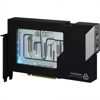 Thermal Grizzly DeltaMate GPU ūdens bloks Suprim 5090 grafiskajai kartei, melns/sudraba