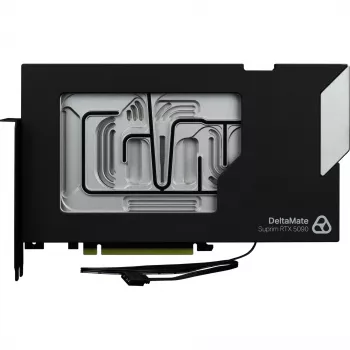 Thermal Grizzly DeltaMate GPU ūdens bloks Suprim 5090 grafiskajai kartei, melns/sudraba