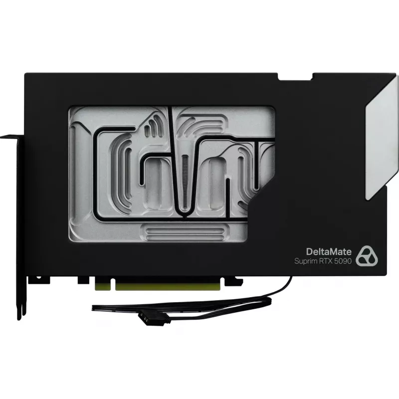 Thermal Grizzly DeltaMate GPU ūdens bloks Suprim 5090 grafiskajai kartei, melns/sudraba