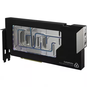 Thermal Grizzly DeltaMate GPU ūdens bloks ROG Astral RTX 5090 grafiskajai kartei, melns/sudraba