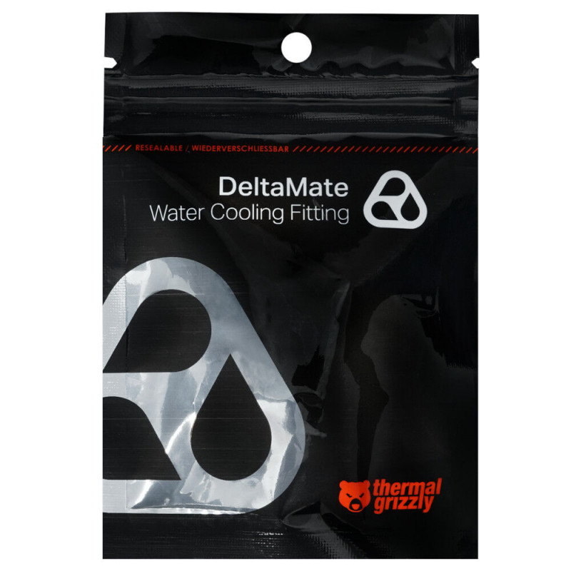 Thermal Grizzly DeltaMate TG-DM-QDC-0010 ātri atvienojams savienotājs, tēviņš, M, melns