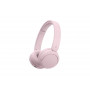 Sony WH-CH530 Bluetooth austiņas ar mikrofonu, novietojamas uz ausīm, trokšņu samazināšana, rozā