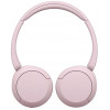 Sony WH-CH530 Bluetooth austiņas ar mikrofonu, novietojamas uz ausīm, trokšņu samazināšana, rozā