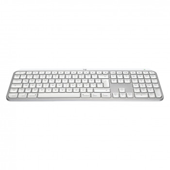 Logitech Master Series MX Keys S for Mac 920-011628 tastatūra Mac datoriem, Šveices (CH) taustiņu izkārtojums, gaiši pelēkā krāsā