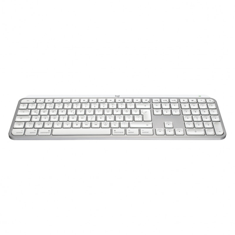 Logitech Master Series MX Keys S for Mac 920-011628 tastatūra Mac datoriem, Šveices (CH) taustiņu izkārtojums, gaiši pelēkā krāsā