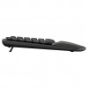 Logitech Wave Keys 920-012289 ergonomiska bezvadu tastatūra, 2,4 GHz / Bluetooth, Šveices (CH) taustiņu izkārtojums, grafīta krāsā