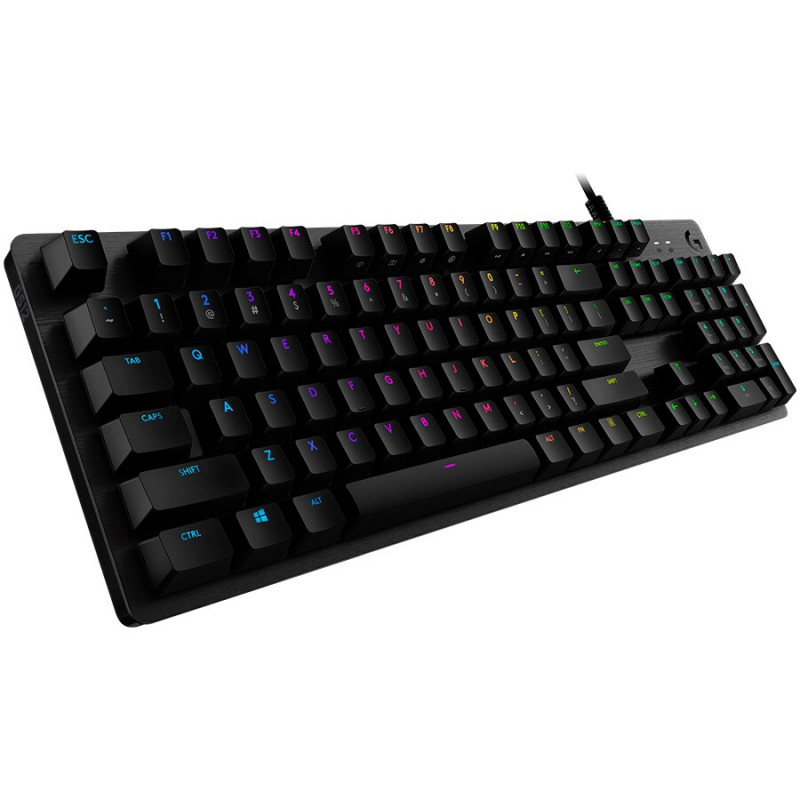 Logitech G512 920-009350 mehāniskā spēlētāju tastatūra ar fona apgaismojumu, GX slēdži