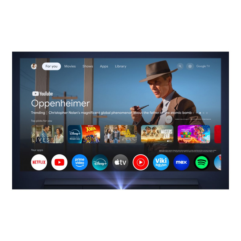 Anker Nebula X1 Pro (D21513F1) 4K UHD (3840 x 2160) projektors, 3500 ANSI lūmenu, ar Wi-Fi, melnā krāsā