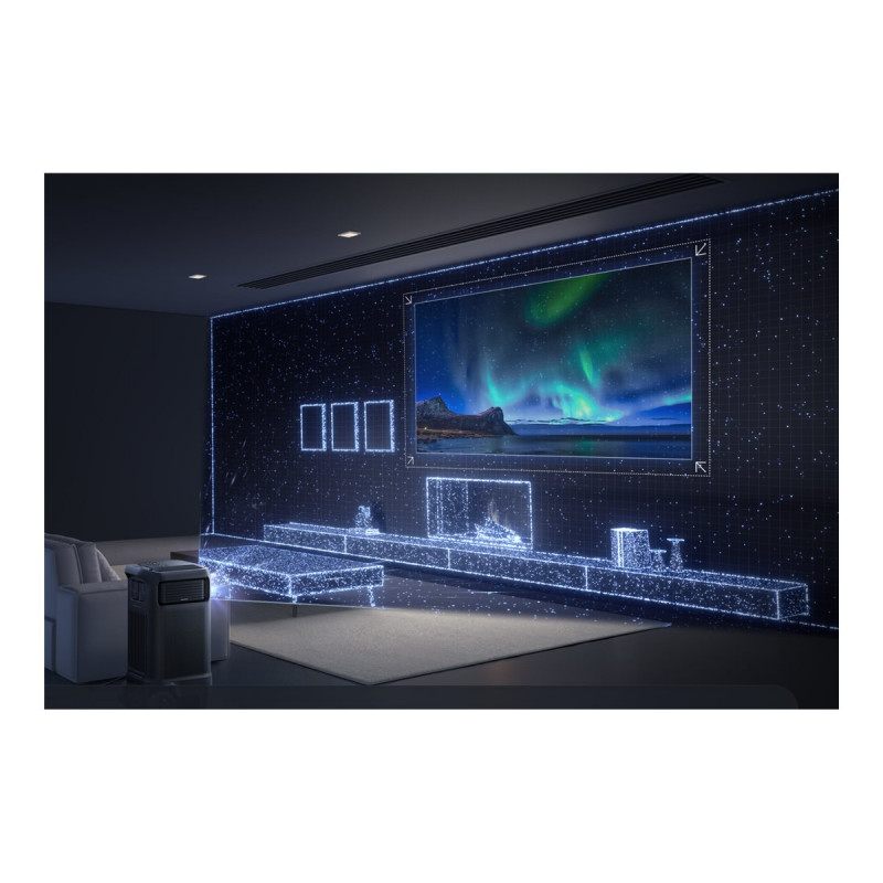 Anker Nebula X1 Pro (D21513F1) 4K UHD (3840 x 2160) projektors, 3500 ANSI lūmenu, ar Wi-Fi, melnā krāsā