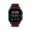 Apple Watch Ultra 4 viedpulkstenis, GPS + Cellular, 49 mm, melns, Trail Loop bordo, M/L