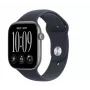 Apple Watch Series 12 viedpulkstenis ar GPS + Cellular, 46 mm, kosmosa pelēkas krāsas alumīnija korpuss, tumši zila sporta siksniņa M/L