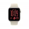 Apple Watch SE 3 viedpulkstenis ar GPS + Cellular, 44 mm, zvaigžņu gaismas krāsas alumīnija korpuss, smilšu krāsas sporta siksniņa S/M