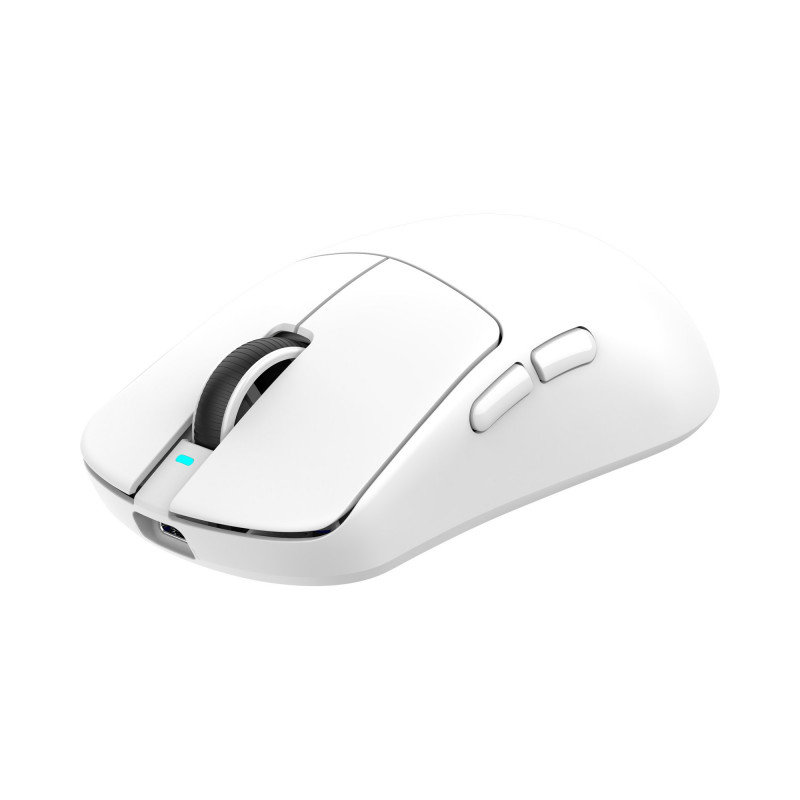 White Shark BORS-W WGM-5021 īpaši viegla bezvadu spēļu pele, 12000 DPI, melna