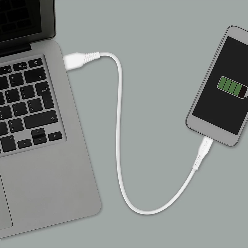 LogiLink CU0251 USB 2.0 vads USB-C–USB-A, 480 Mbps, 15 W, balts, 0,5 m