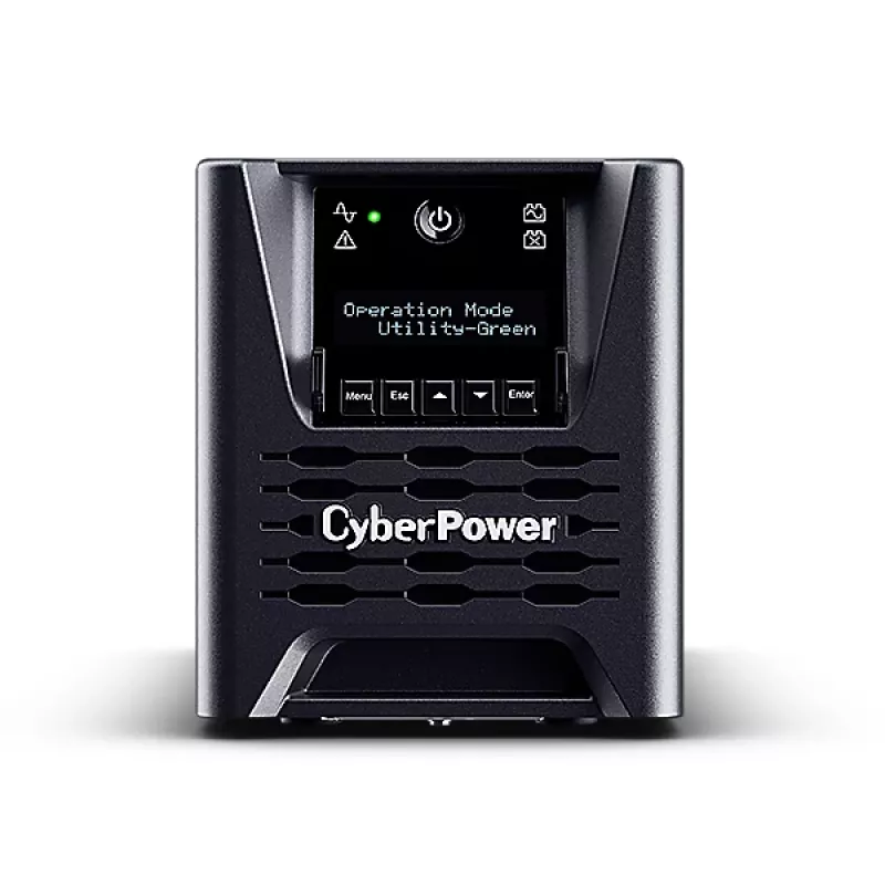 CyberPower PR750ELCD3C nepārtrauktās barošanas avots (UPS), līnijas interaktīvais, 750VA/750W, vertikālā (tower) izpildījumā