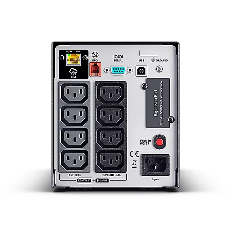 CyberPower PR750ELCD3C nepārtrauktās barošanas avots (UPS), līnijas interaktīvais, 750VA/750W, vertikālā (tower) izpildījumā