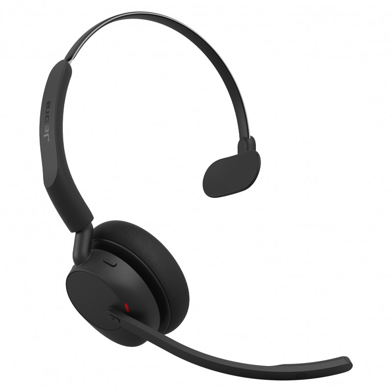 Jabra Evolve3 45 Mono UC austiņas ar LINK 390c un uzlādes statīvu, melnas