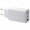 dbramante1928 CI70CCWH4436 baltais 70 W lādētājs ar 2x USB-C un 1x USB-A, ES kontaktdakša