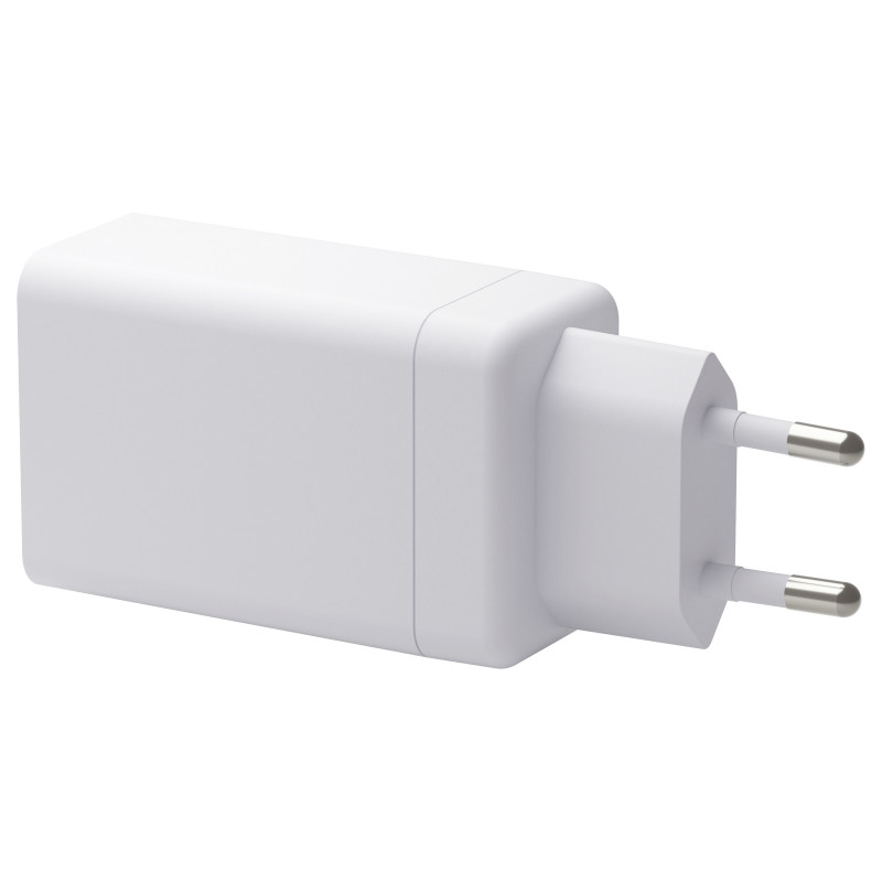 dbramante1928 CI70CCWH4436 baltais 70 W lādētājs ar 2x USB-C un 1x USB-A, ES kontaktdakša