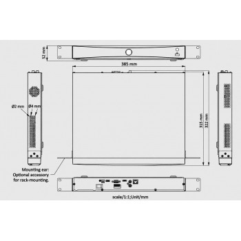 Miton NT-NVR761F-H2 IP videoreģistrators (NVR), 16 kanāli, 12 MP