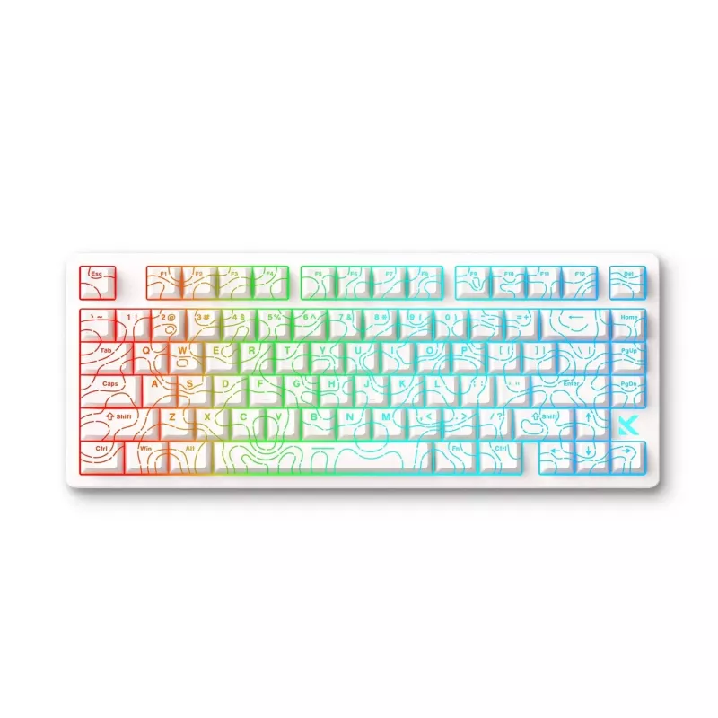 Mchose Jet 75 HW-Jet75-8 spēļu tastatūra, Kailh Magnetic God slēdži