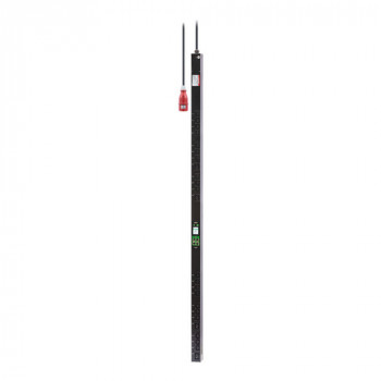 APC Easy PDU EPDU2116SMBO statņa barošanas sadalītājs ar izeju mērīšanu un slēgšanu, ZeroU, 16 A, 230 V, 20 x C13 un 4 x C19, 3 m vads