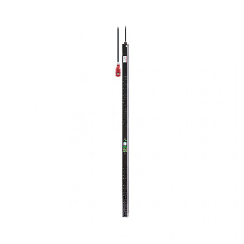 APC Easy PDU EPDU2116SMBO statņa barošanas sadalītājs ar izeju mērīšanu un slēgšanu, ZeroU, 16 A, 230 V, 20 x C13 un 4 x C19, 3 m vads
