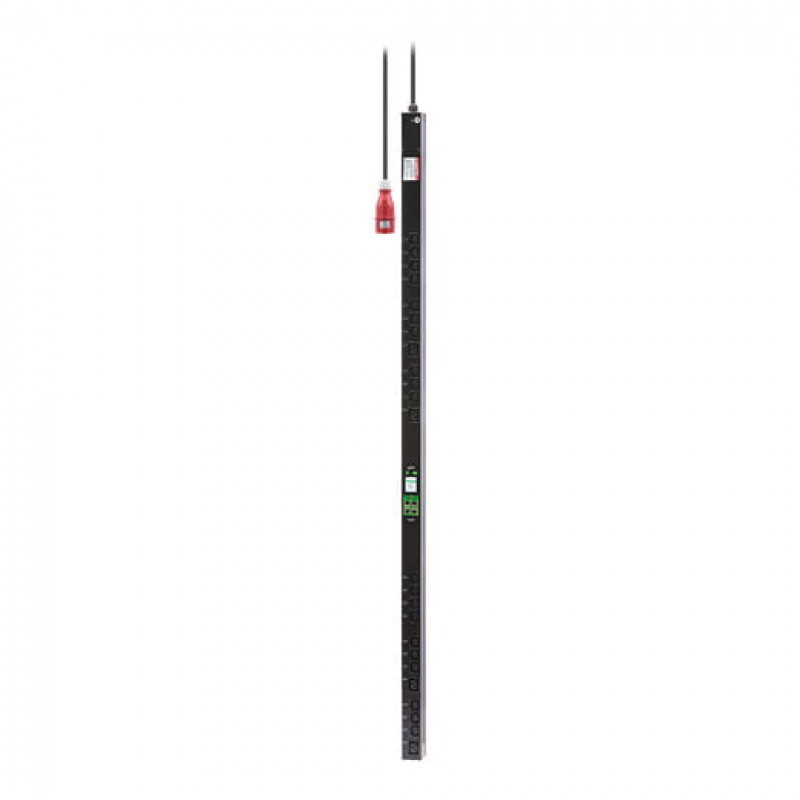 APC Easy PDU EPDU2116SMBO statņa barošanas sadalītājs ar izeju mērīšanu un slēgšanu, ZeroU, 16 A, 230 V, 20 x C13 un 4 x C19, 3 m vads