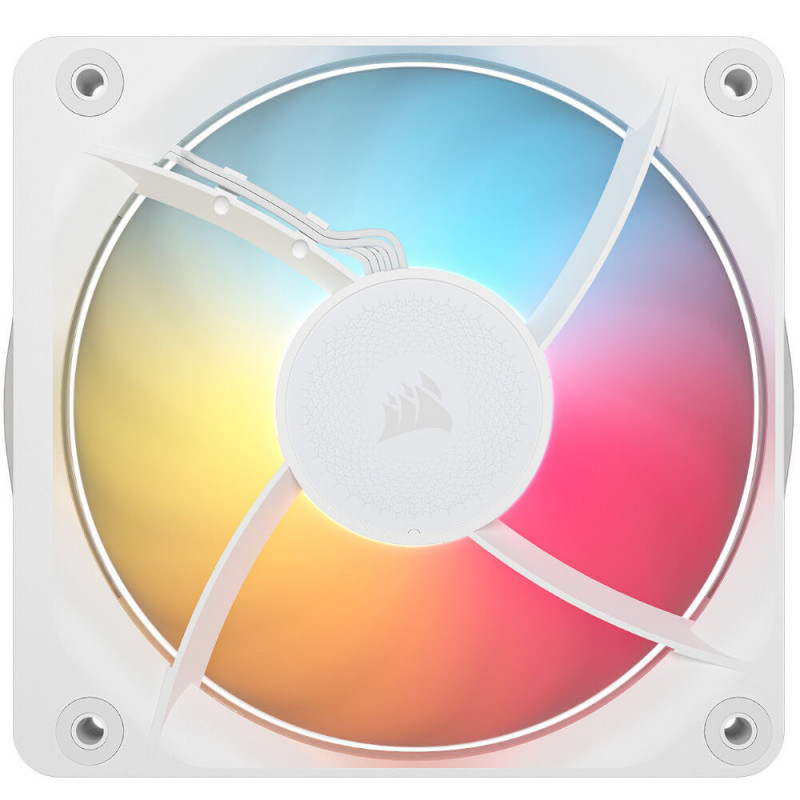 Corsair iCUE LINK RX120 II RGB PWM datora korpusa ventilators CO-9051058-WW, 120 mm, 1 gab., baltā krāsā
