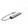 i-tec CAHUBMETAL6LANPD USB-C/USB-A metāla sadalītājs, 6 porti, Gigabit LAN, Power Delivery 85 W, sudrabains